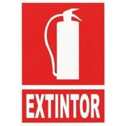 EXTINGUIDOR INCENDIO CARTEL EXTINTOR 5MT 20X15