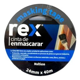 CINTA CREPE IMPORTADA 24 MM X 40 MTS REX REX30403